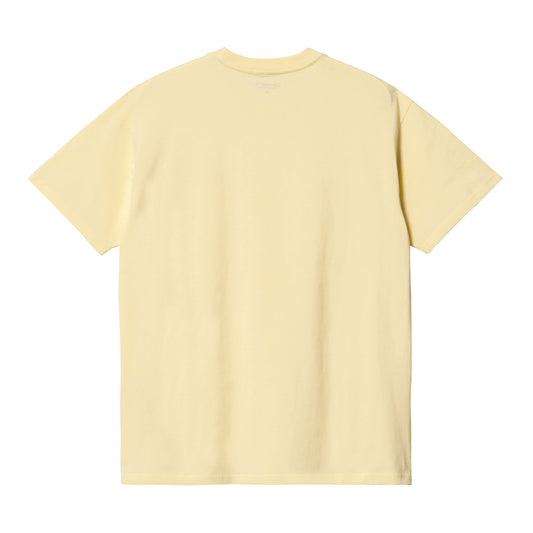 Carhartt WIP Script Embroidery T-Shirt Soft Yellow/Popsicle. Foto de trás.