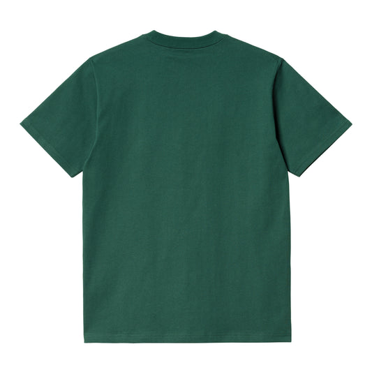 Carhartt WIP University T-Shirt Hedge/White. Foto de trás.