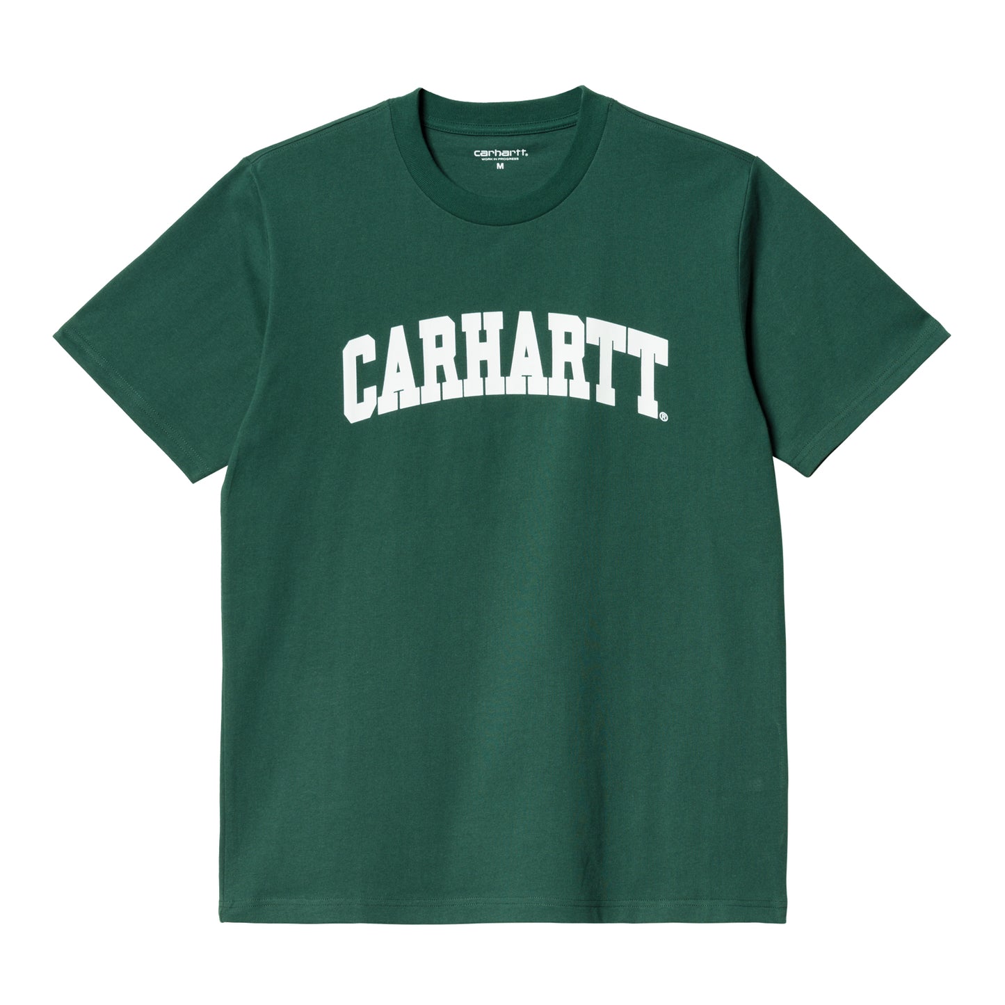Carhartt WIP University T-Shirt Hedge/White. Foto de frente.
