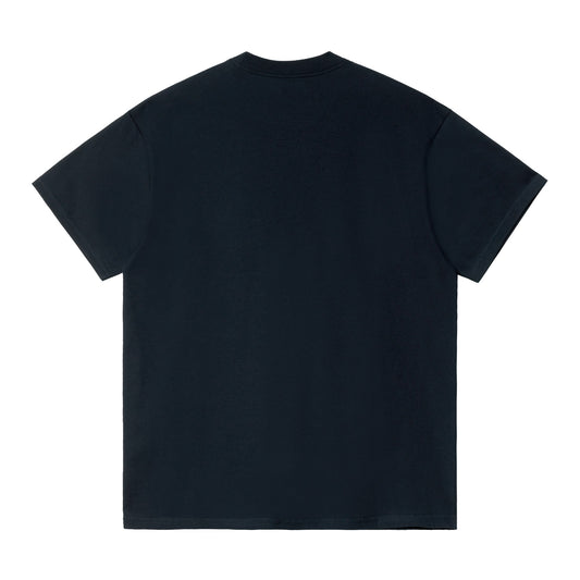 Carhartt WIP Upside Down T-Shirt Dark Navy. Foto de costas.