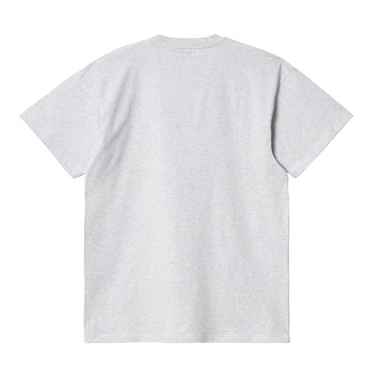 Carhartt WIP Upside Down T-Shirt Ash Heather. Foto de trás.