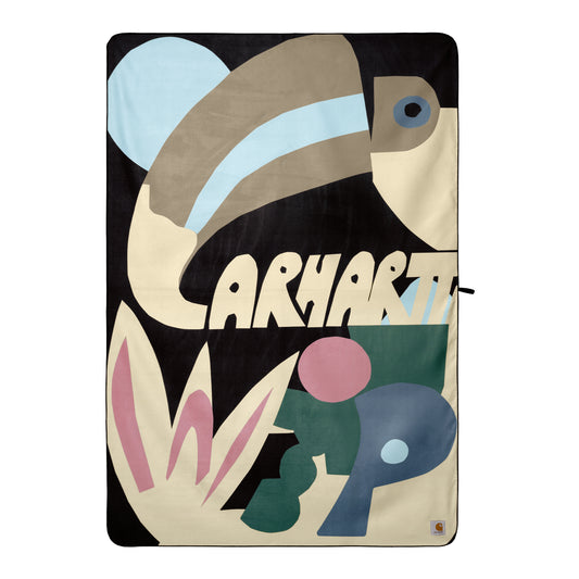 Carhartt WIP Tamas Packable Towel Multicolor. Foto da toalha.