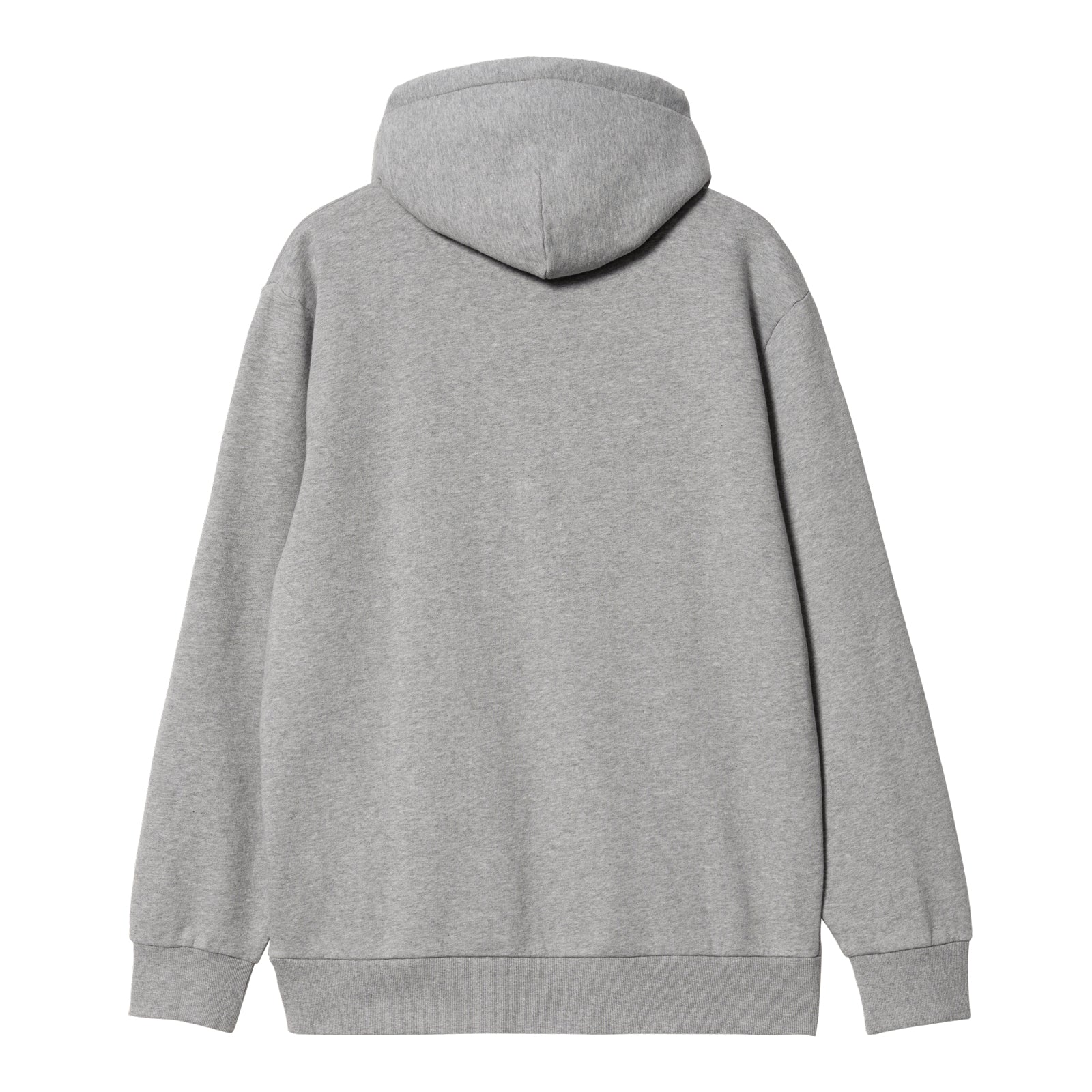 Carhartt WIP Hooded Scrawl Sweat Grey Heather/Rocket. Foto da parte de trás.