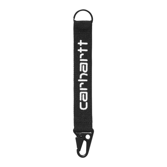 Carhartt WIP Jaden Keyholder Black/White. Foto da lateral.