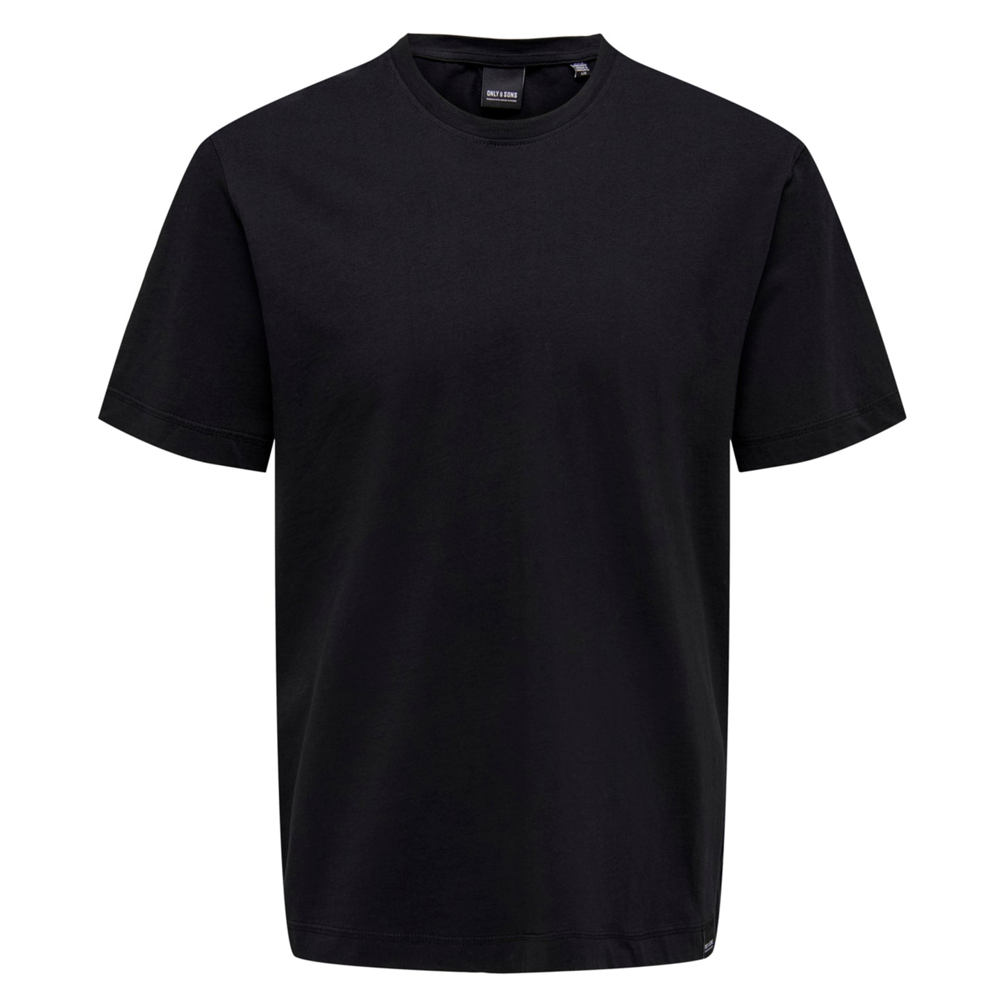 Only & Sons Max Life Reg Stitch T-Shirt Black. Foto da parte da frente.