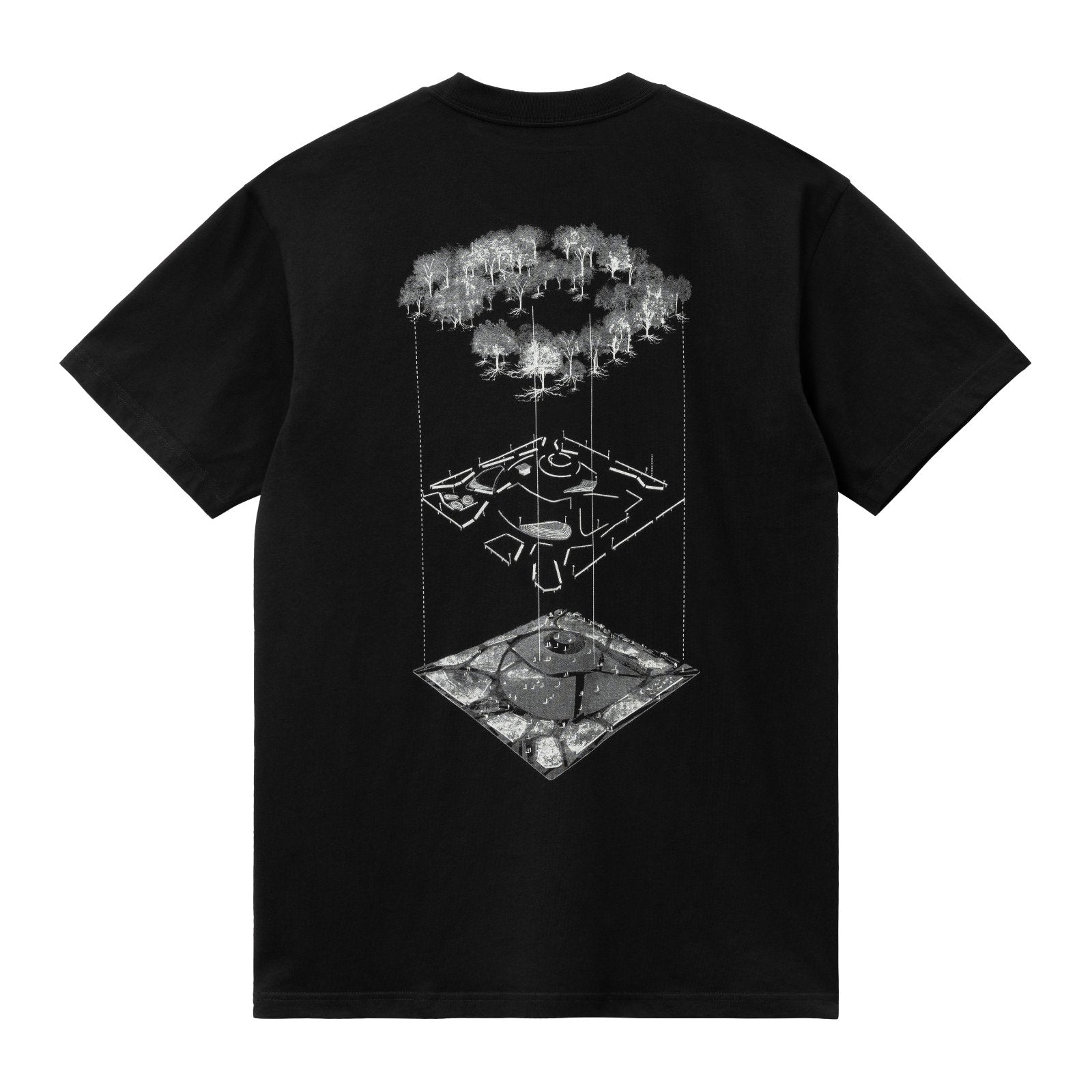 Carhartt WIP Garden T-Shirt Black. Foto da parte de trás.