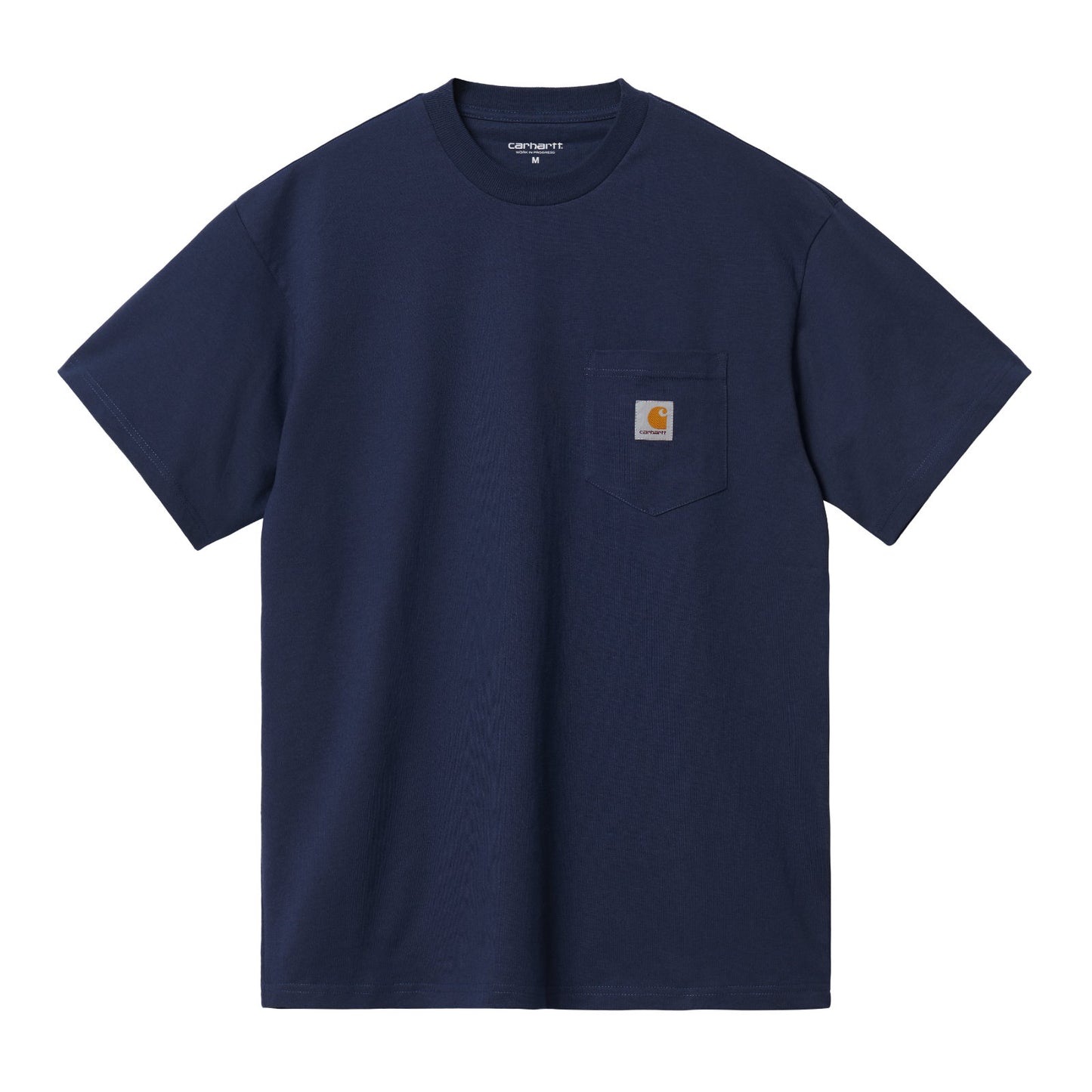 Carhartt WIP Local Pocket T-Shirt Enzian/Storm Blue. Foto de frente.