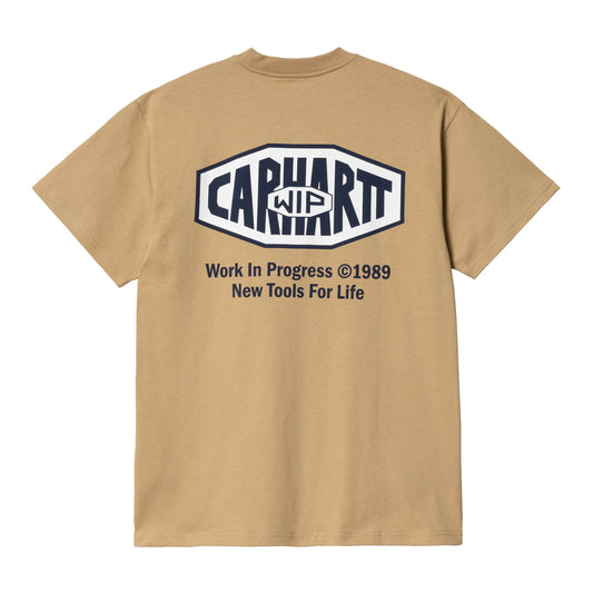 Carhartt WIP New Tools T-Shirt Dusty Hamilton Brown. Foto de trás.