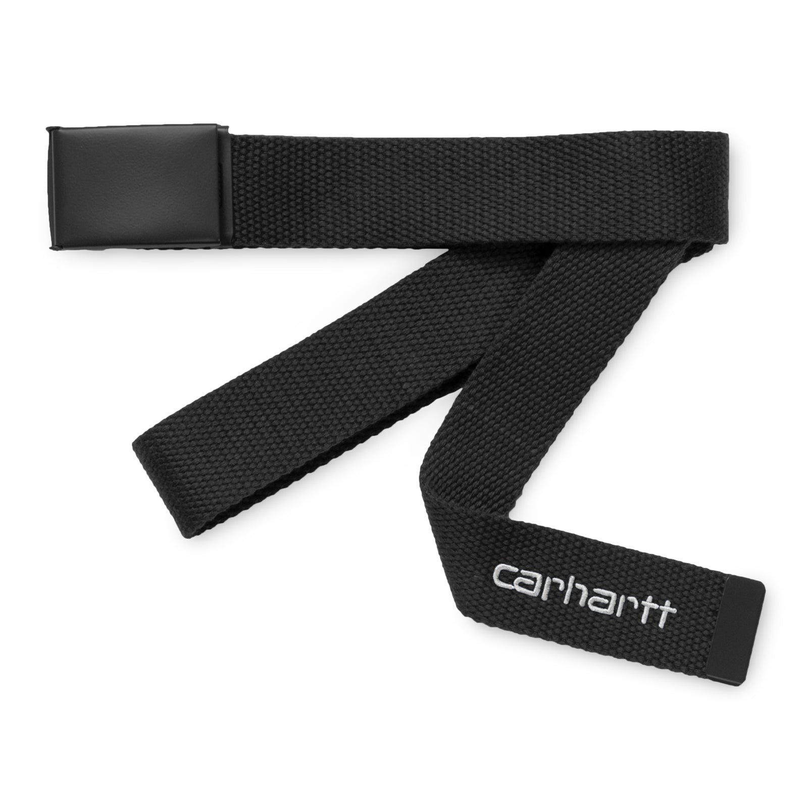 Carhartt WIP Script Belt Tonal Black/White. Foto do cinto.