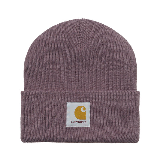 Carhartt WIP Short Watch Hat Misty Thistle. Foto da parte da frente.